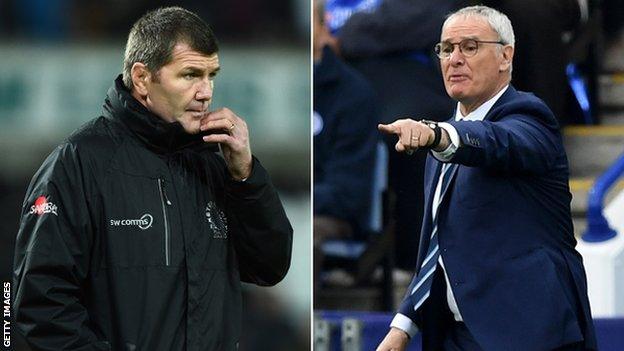 Rob Baxter and Claudio Ranieri