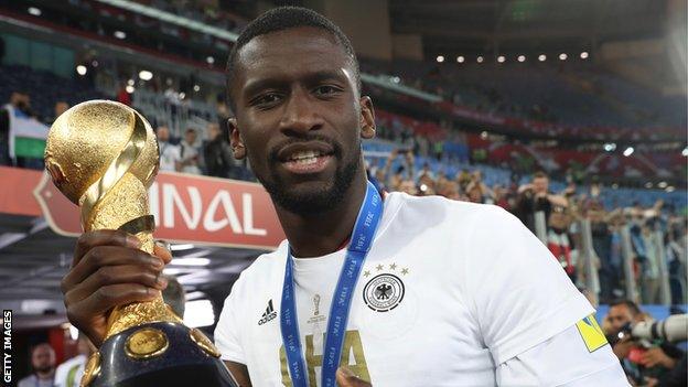 Antonio Rudiger helped Germany win the Confederations Cup in Russia