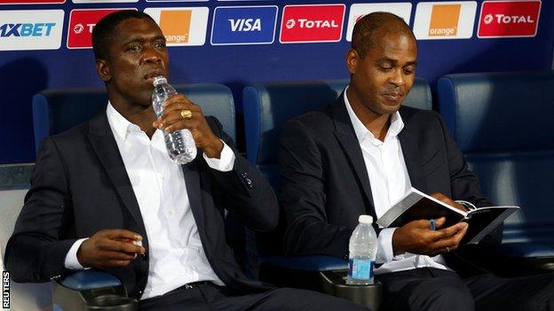 Clarence Seedorf and Patrick Kluivert