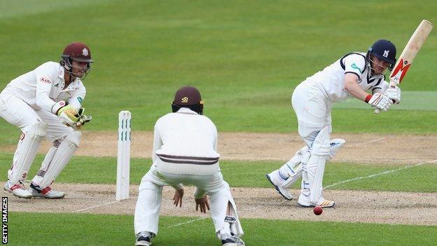 Warwickshire left-hander Ian Westwood's 16th first-class century was his first since a late-season ton in 2016 against Durham at Chester-le-Street