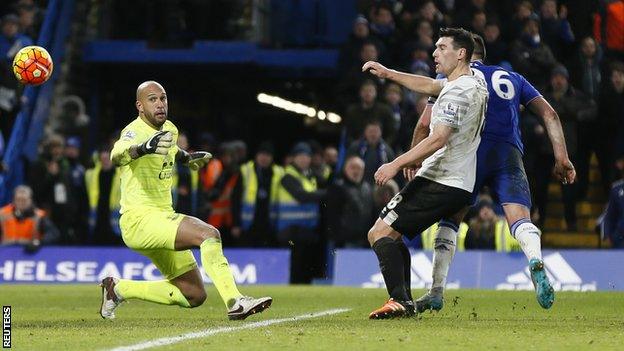 John Terry slots Chelsea's last-gasp leveller past Tim Howard