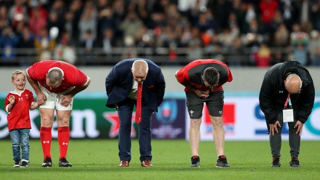 Warren Gatland after his final game in charge of Wales