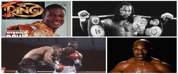 Riddick Bowe, Lennox Lewis, Evander Holyfield, Buster Douglas and Mike Tyson