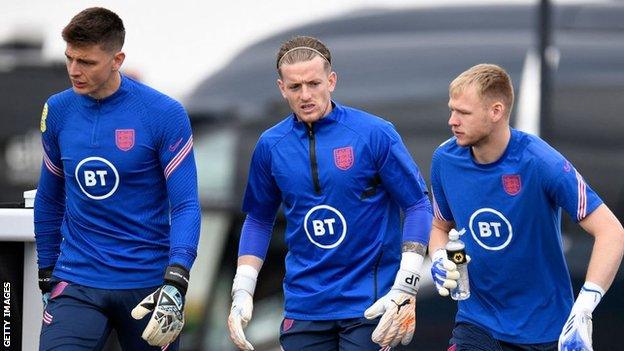 Aaron Ramsdale, Nick Pope and Jordan Pickford