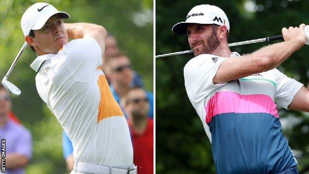 Rory McIlroy and Dustin Johnson