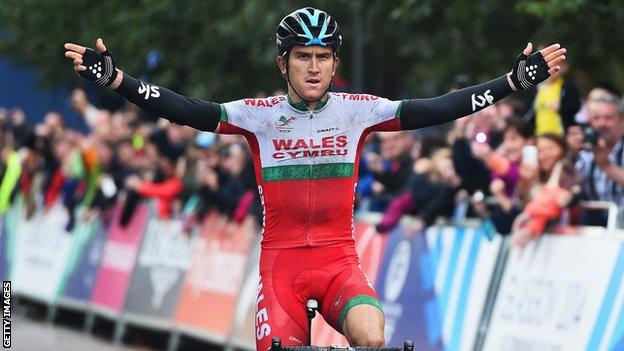 Geraint Thomas won the road race in Glasgow in 2014