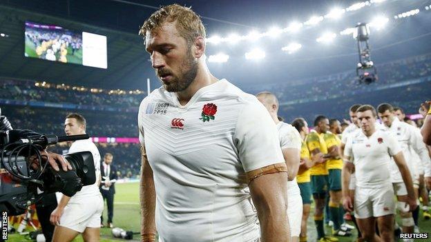 Chris Robshaw in action for England