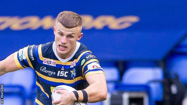 Ash Handley's hat-trick of tries against Salford Red Devils matched the three tries he had scored so far this season coming into Leeds Rhinos' win on Saturday