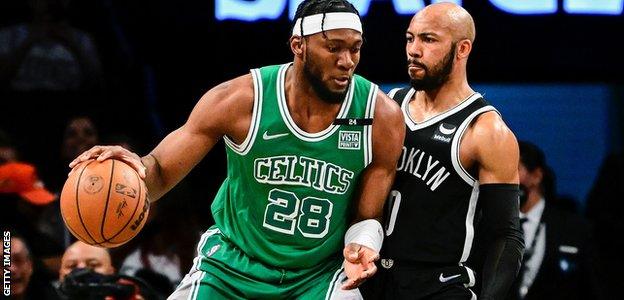 Bruno Fernando in action for Boston Celtics