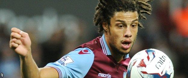 Aston Villa striker Rudy Gestede