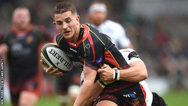 Fly-half Arwel Robson made five appearances for Dragons last season