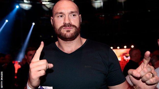 Fury has not fought since 2015 and still has a suspended licence