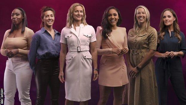 BBC Sport's team of WSL presenters led by Gabby Logan and Alex Scott