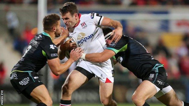 Ulster v Ospreys action