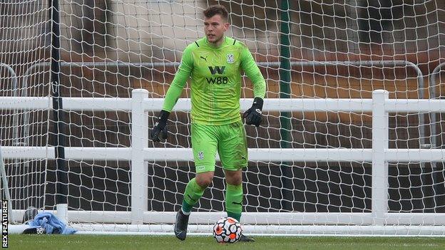 Ollie Webber playing for Crystal Palace's under-23 squad this season