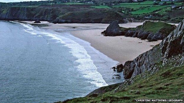 Three Cliffs Bay