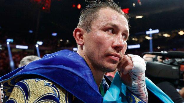 Gennady Golovkin after a loss