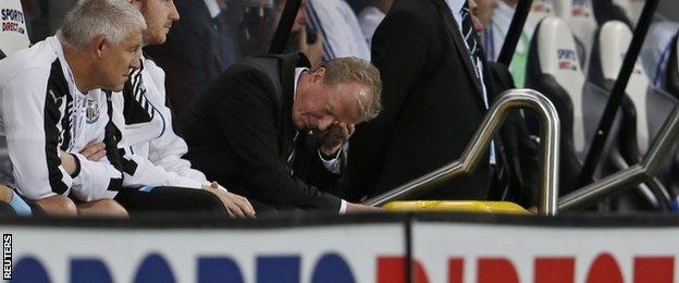 Newcastle manager Steve McClaren