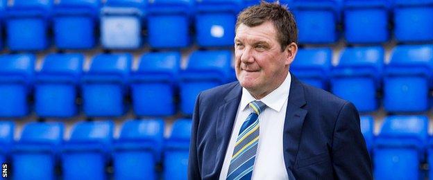 Tommy Wright at McDiarmid Park