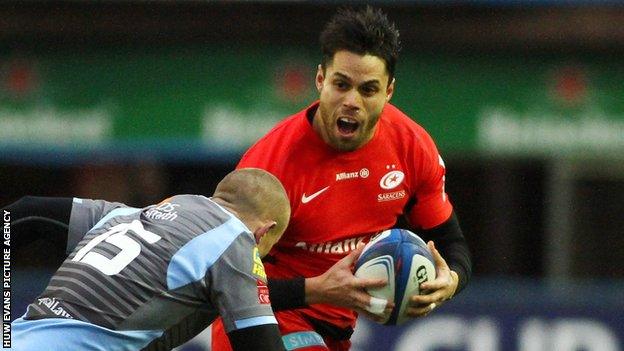 Saracens wing Sean Maitland scored the game's opening try