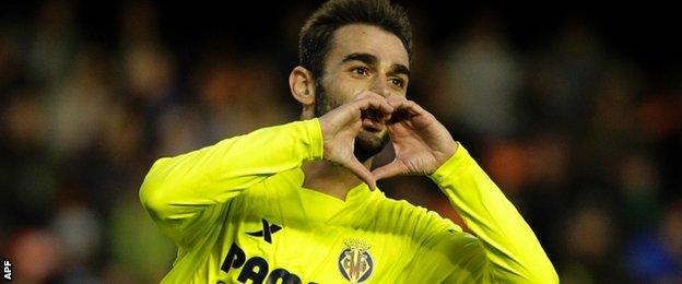 Adrian Lopez of Villarreal