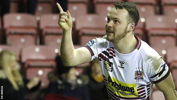 Wigan Warriors winger Liam Marshall