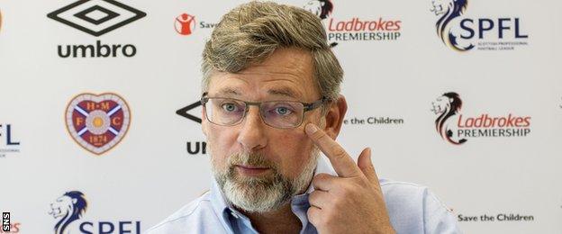 Hearts manager Craig Levein