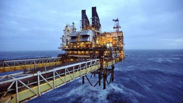 Rig in north sea