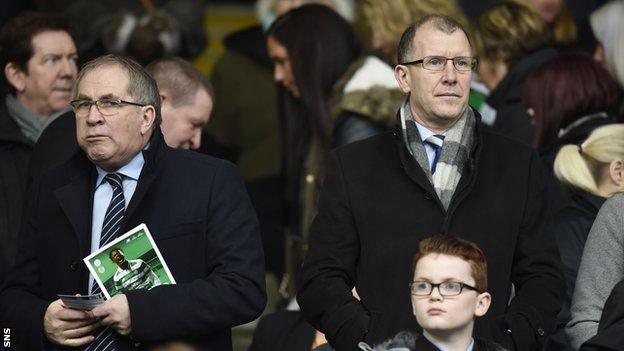 Scottish FA president Alan McRae and chief executive Stewart Regan