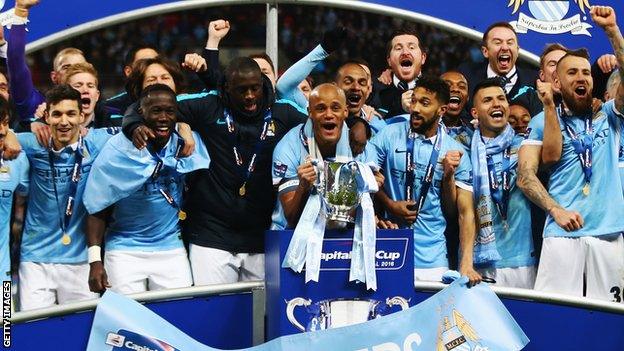 Manchester City win the League Cup