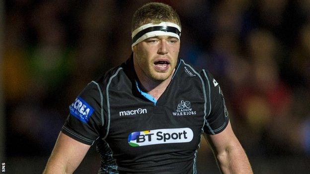 Glasgow Warriors prop Alex Allan