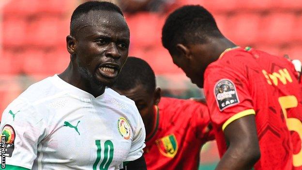 Sadio Mane in action for Senegal