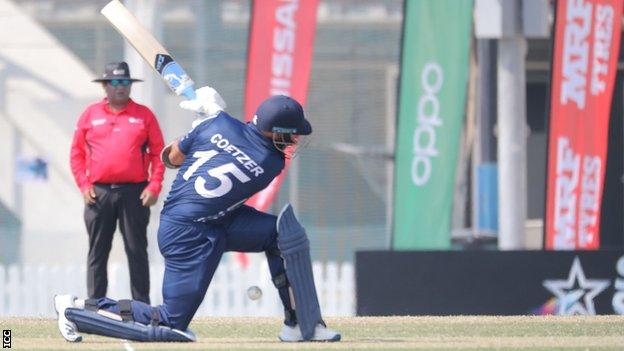 Scotland captain Kyle Coetzer made his sixth international T20 half century