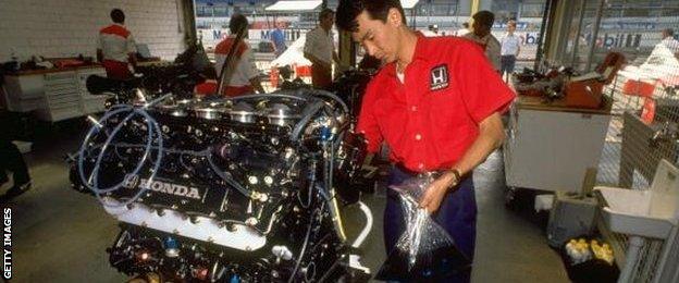 Honda engine mechanic in 1988