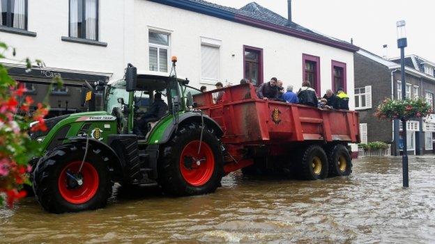 People being evacuated