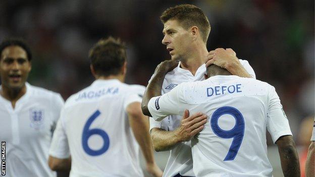 Steven Gerrard and Jermain Defoe