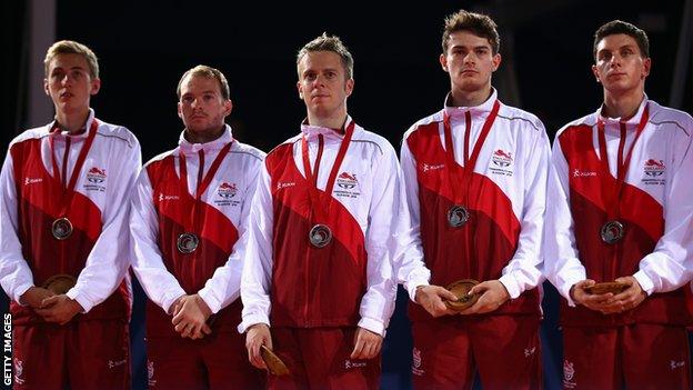 England men's table tennis