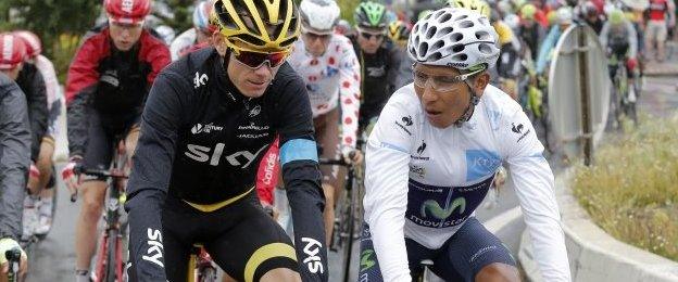 Chris Froome (left) and Nairo Quintana