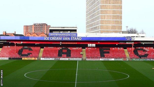 Gresty Road, home of Crewe Alexandra