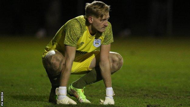 Hudderfield Town goalkeeper Ryan Schofield