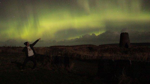 Northern Lights in Caithness, Scotland