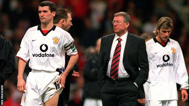 Roy Keane and Sir Alex Ferguson