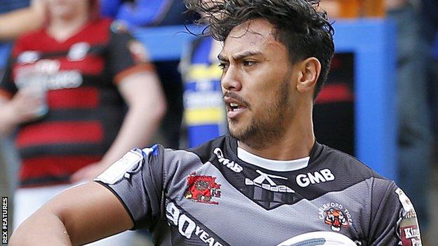 Denny Solomona in action for Castleford