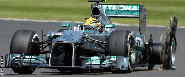 Lewis Hamilton in 2013 British Grand Prix