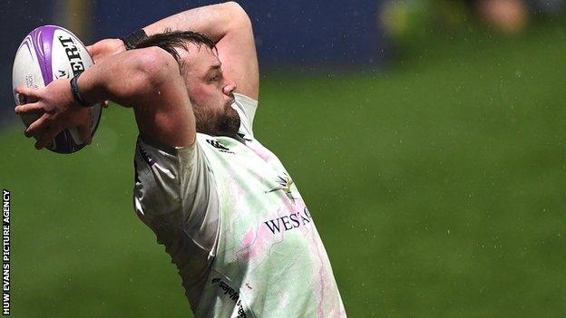 Sam Parry has played four internationals for Wales and scored one Test try