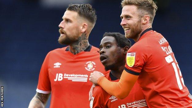 Luton Town celebrate