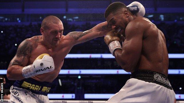 Anthony Joshua and Oleksandr Usyk