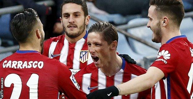 Atletico striker Fernando Torres