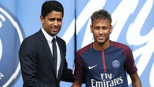 PSG's chairman and chief executive officer Nasser Al-Khelaifi