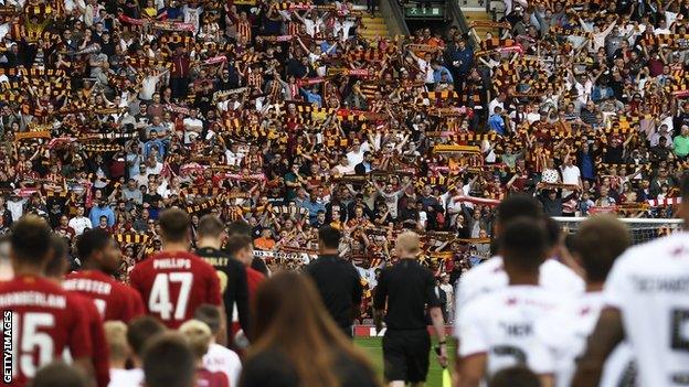 Sell-out crowd of nearly 25,000 at Valley Parade